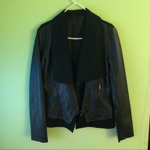 Women’s Black Faux Leather Jacket
